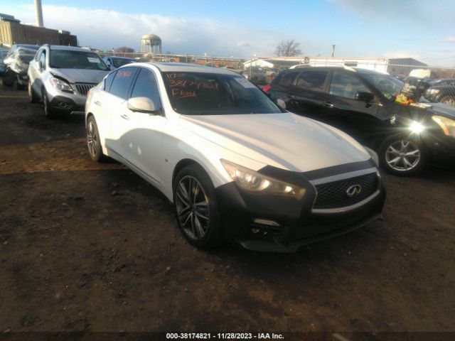 38174821 :رقم المزاد ، JN1BV7AR0EM700250 vin ، 2014 Infiniti Q50 Sport مزاد بيع