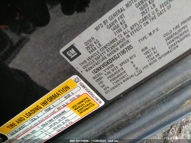 Chevrolet Traverse 1lt 2016 1GNKVGKDXGJ196785 Image 9