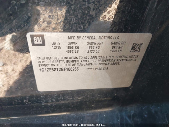 Chevrolet MALIBU 1LT 2016 1G1ZE5ST2GF186265 Image 9