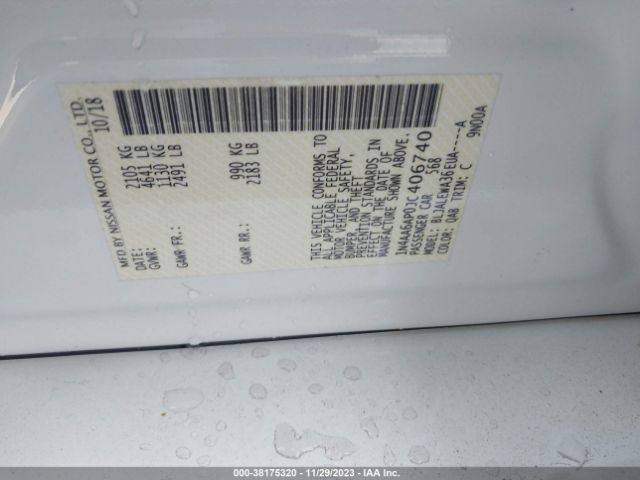 1N4AA6AP0JC406740 Nissan Maxima 3.5 Sl