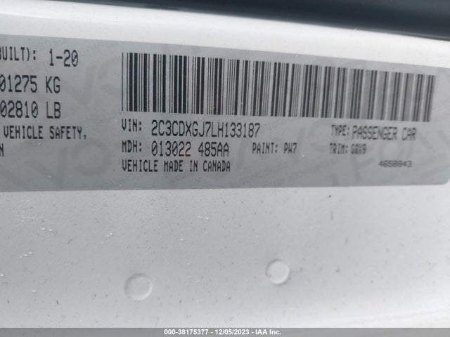 Dodge Charger Scat Pack Rwd 2020 2C3CDXGJ7LH133187 Image 9