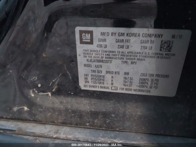 2017 BUICK ENCORE KL4CJASB0HB225737 Photo 8