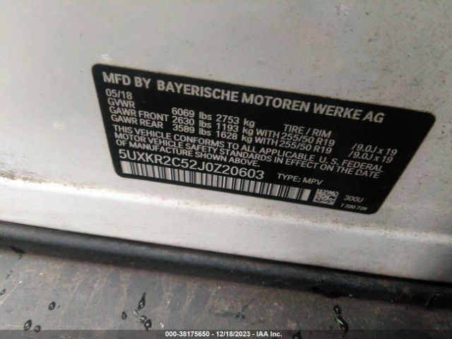 5UXKR2C52J0Z20603 BMW X5 Sdrive35i