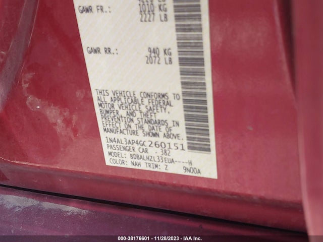 Nissan Altima 2.5 Sr 2016 1N4AL3AP4GC260151 Image 9