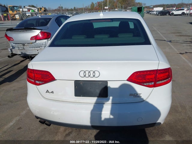 2010 AUDI A4 2.0T PREMIUM VIN: WAUFFAFL6AN039628