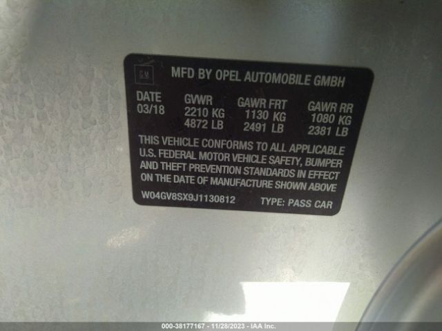 W04GV8SX9J1130812 Buick Regal Tourx Essence