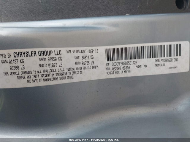 2013 FIAT 500C 3C3CFFER0DT531427 Photo 8