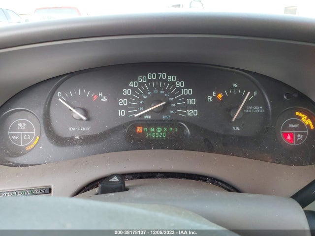 2001 BUICK CENTURY CUSTOM VIN: 2G4WS52J911316134