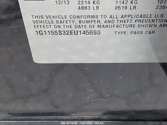 Chevrolet IMPALA 2LZ 2014 1G1155S32EU145690 Image 9