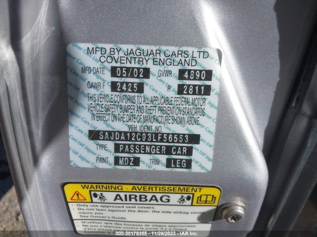 2003 JAGUAR XJ SAJDA12C93LF56553 Photo 8