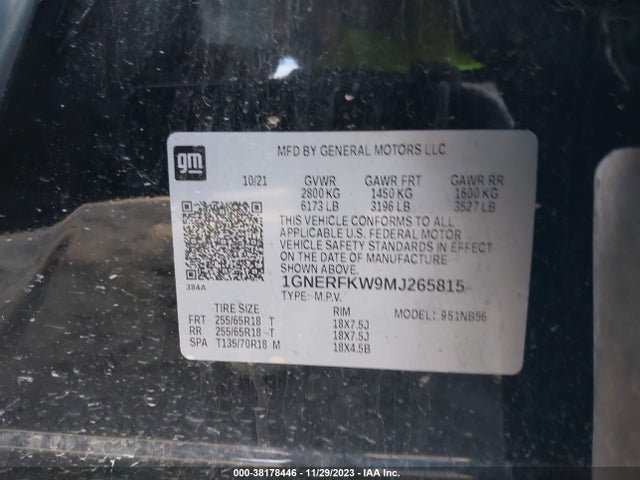 Chevrolet Traverse Fwd Ls 2021 1GNERFKW9MJ265815 Image 9