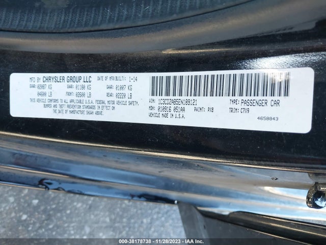 Dodge AVENGER SE 2014 1C3CDZAB5EN189121 Image 9