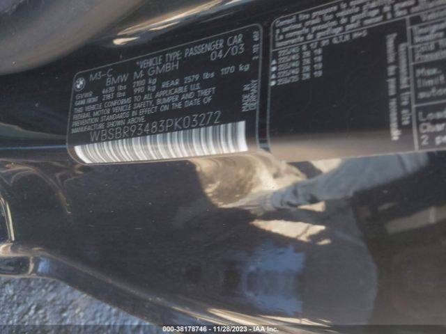 2003 BMW M3 WBSBR93483PK03272 Photo 8