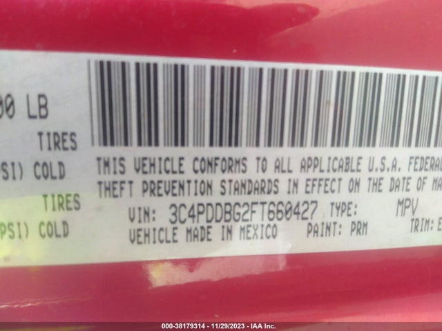 Dodge Journey Sxt 2015 3C4PDDBG2FT660427 Image 9