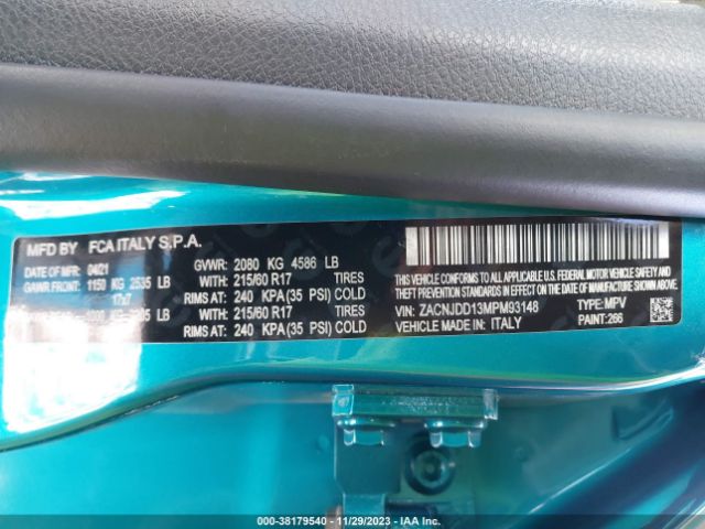2021 JEEP RENEGADE ZACNJDD13MPM93148 Photo 8