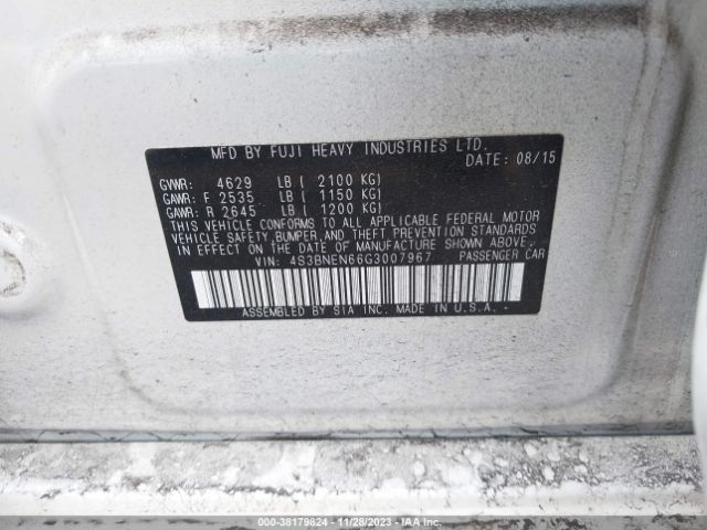 4S3BNEN66G3007967 Subaru Legacy 3.6r Limited