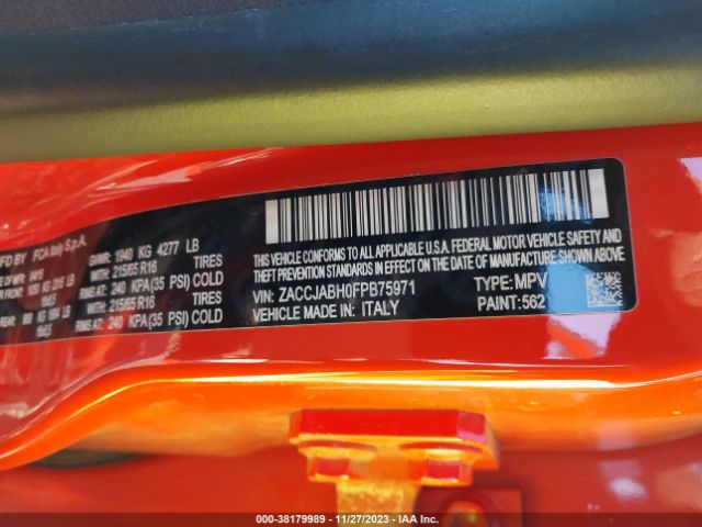 2015 JEEP RENEGADE ZACCJABH0FPB75971 Photo 8