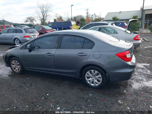 2012 HONDA CIVIC LX VIN: 19XFB2F52CE310777