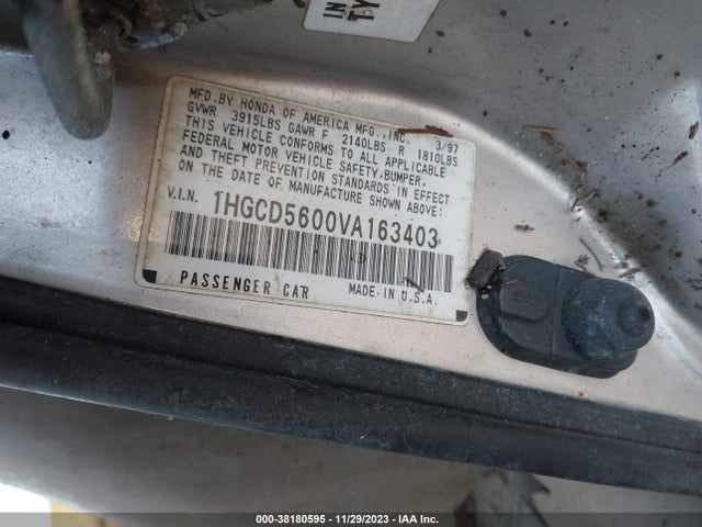 Продаж на аукціоні авто 1997 Honda Accord Sdn Special Edition, vin: 1HGCD5600VA163403, номер лоту: 38180595