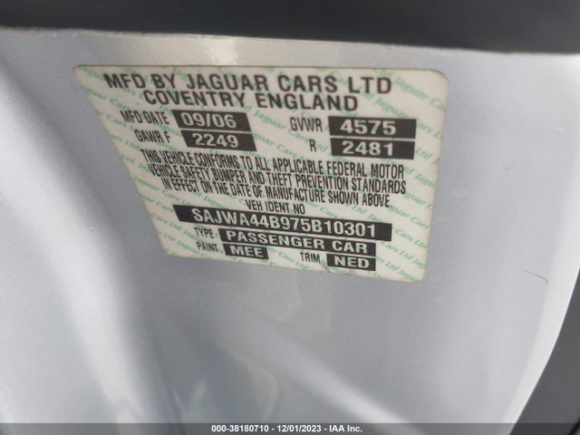 2007 JAGUAR XK SAJWA44B975B10301 Photo 8