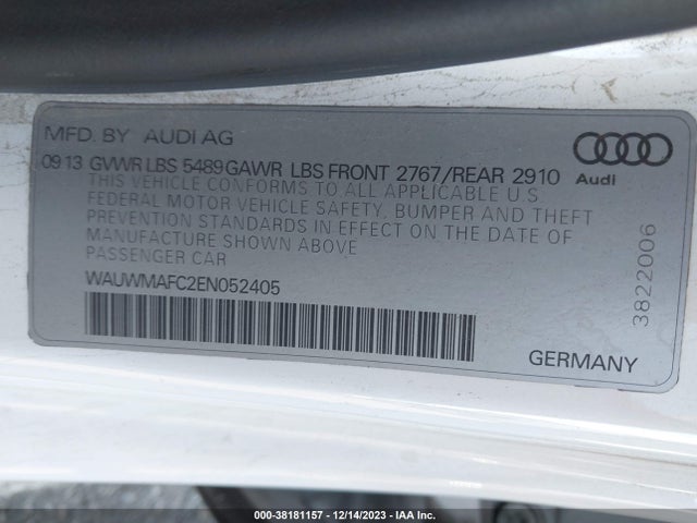 WAUWMAFC2EN052405 Audi A7 3.0 Tdi Premium Plus