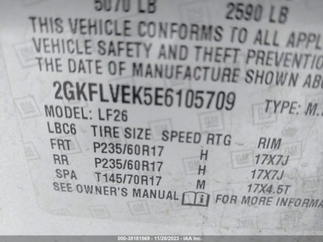 2GKFLVEK5E6105709 GMC Terrain Sle-1