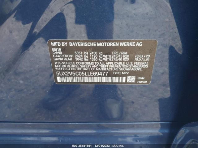 5UX2V5C05LLE69477 BMW X4 M40i