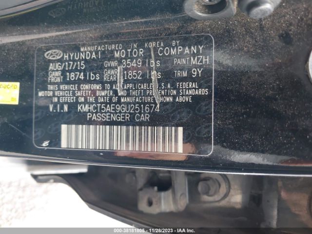 Hyundai ACCENT SE 2016 KMHCT5AE9GU251674 Image 9