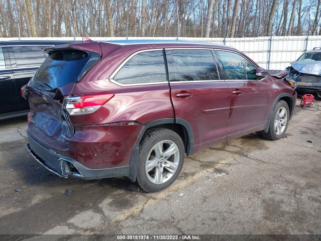 2018 TOYOTA HIGHLANDER LIMITED VIN: 5TDDZRFH6JS855955