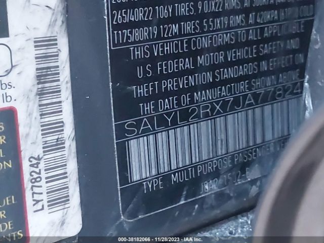 SALYL2RX7JA778242 Land Rover Range Rover Velar P250 Se R-dynamic