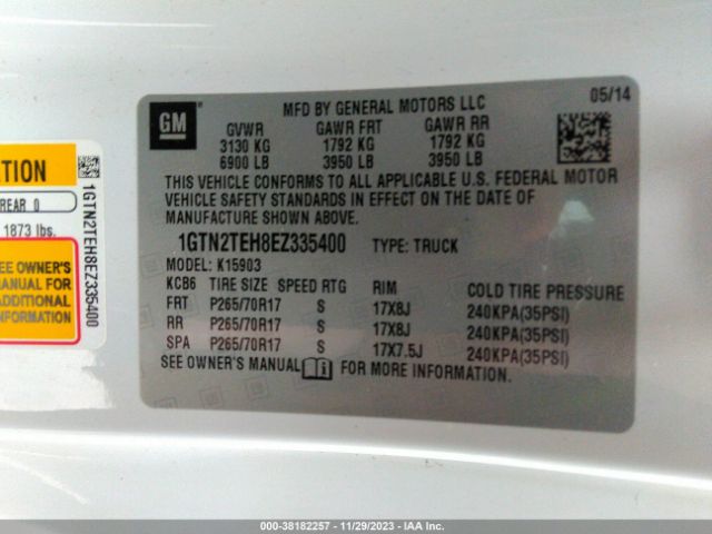 1GTN2TEH8EZ335400 GMC SIERRA 1500