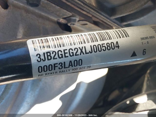 2020 CAN-AM RYKER 3JB2GEG2XLJ005804 Photo 9