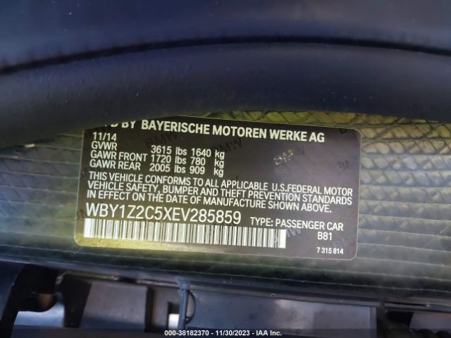 WBY1Z2C5XEV285859 BMW I3
