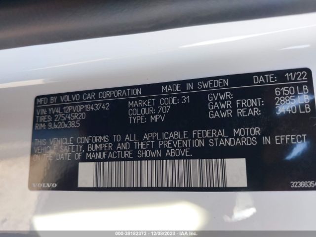 YV4L12PV0P1943742 Volvo Xc90 B5 Core