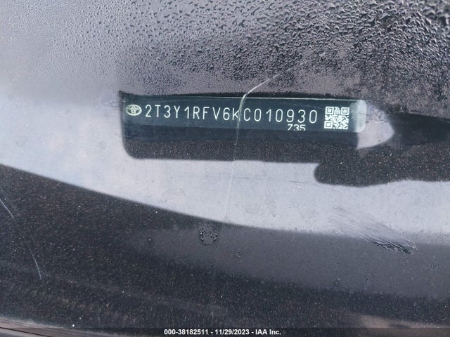 2019 TOYOTA RAV4 LIMITED VIN: 2T3Y1RFV6KC010930