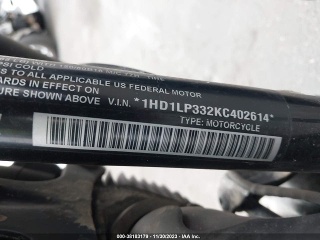 2019 HARL IRON VIN: 1HD1LP33KC402614