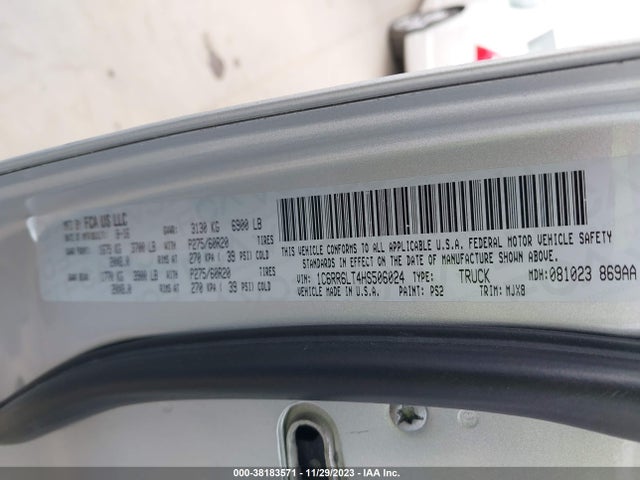 1C6RR6LT4HS506024 RAM 1500