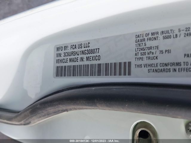 2022 RAM 2500 3C6UR5HJ1NG308077 Photo 8