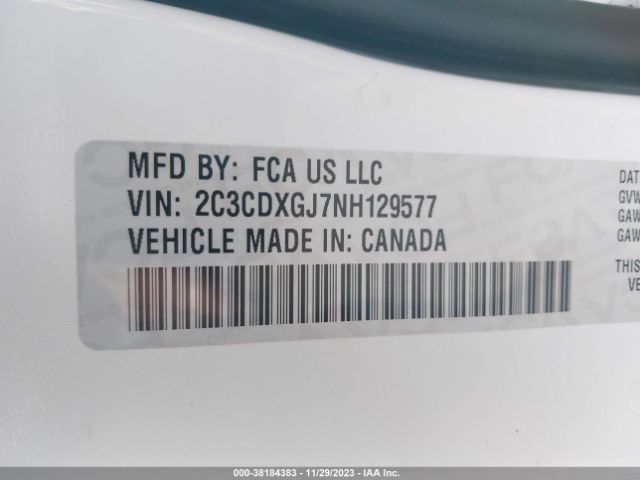2C3CDXGJ7NH129577 Dodge Charger Scat Pack