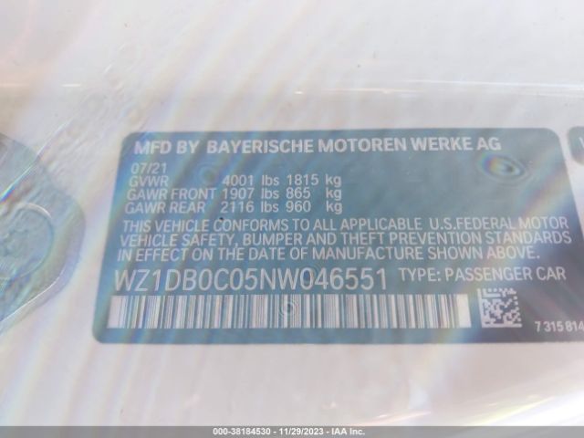 2022 TOYOTA GR SUPRA WZ1DB0C05NW046551 Photo 8