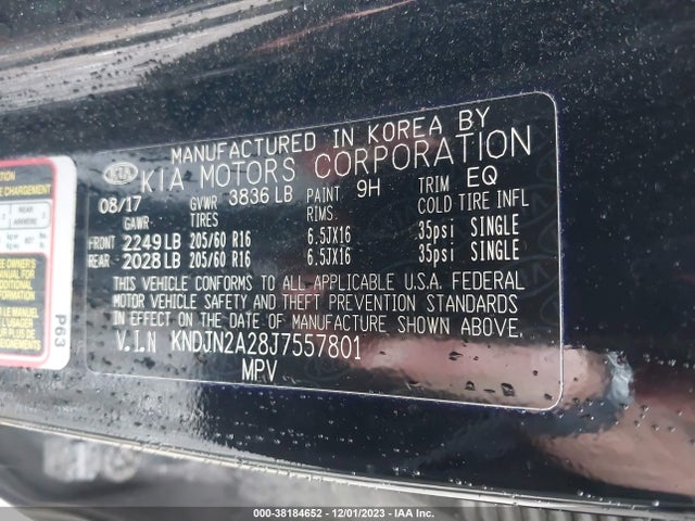 KIA Soul 2018 KNDJN2A28J7557801 Image 9