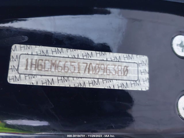 2007 HONDA ACCORD 3.0 EX VIN: 1HGCM66517A096380