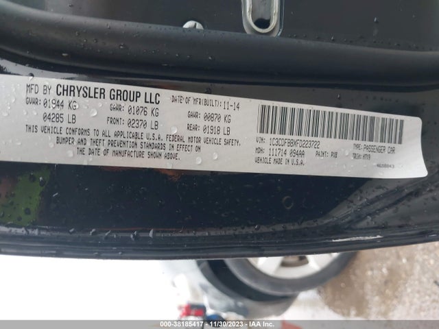 Dodge DART SXT 2015 1C3CDFBBXFD223722 Image 9