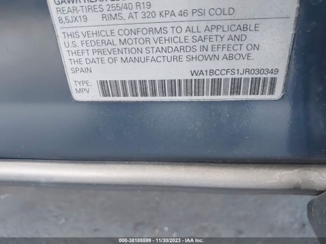 WA1BCCFS1JR030349 Audi Q3 2.0t Sport Premium/2.0t Premium