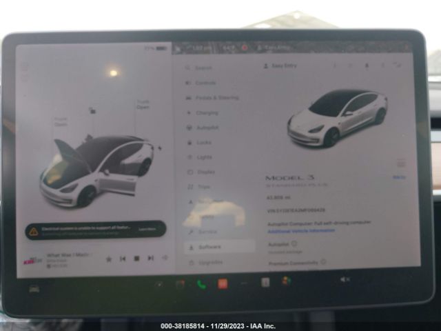 5YJ3E1EA2MF069429 Tesla Model 3 Standard Range Plus Rear-wheel Drive