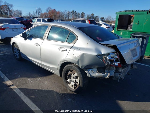 2012 HONDA CIVIC LX VIN: 19XFB2F57CE098149
