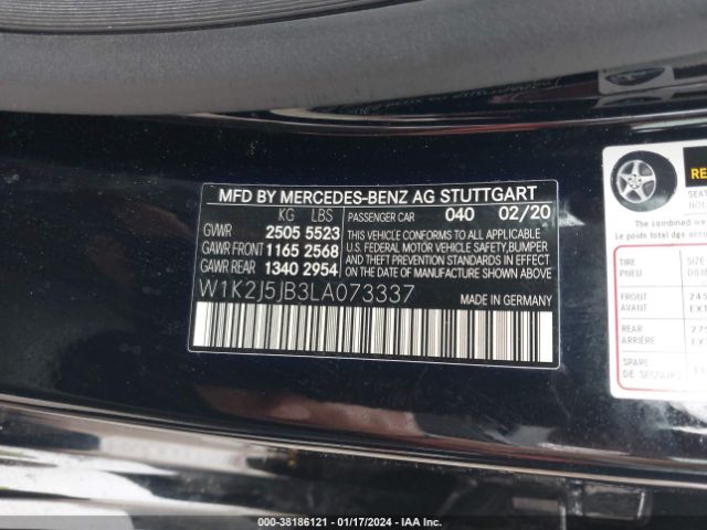 2020 MERCEDES-BENZ CLS 450 W1K2J5JB3LA073337 Photo 8