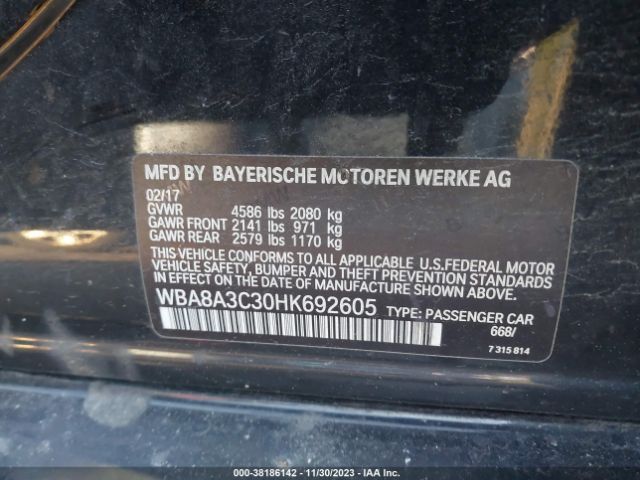 WBA8A3C30HK692605 BMW 320i Xdrive