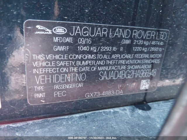 2017 JAGUAR XE SAJAD4BG2HA966948 Photo 8