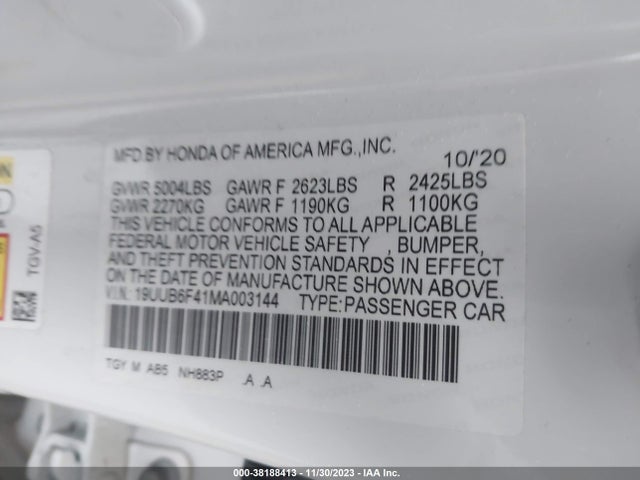 Acura Tlx Technology Package 2021 19UUB6F41MA003144 Image 9